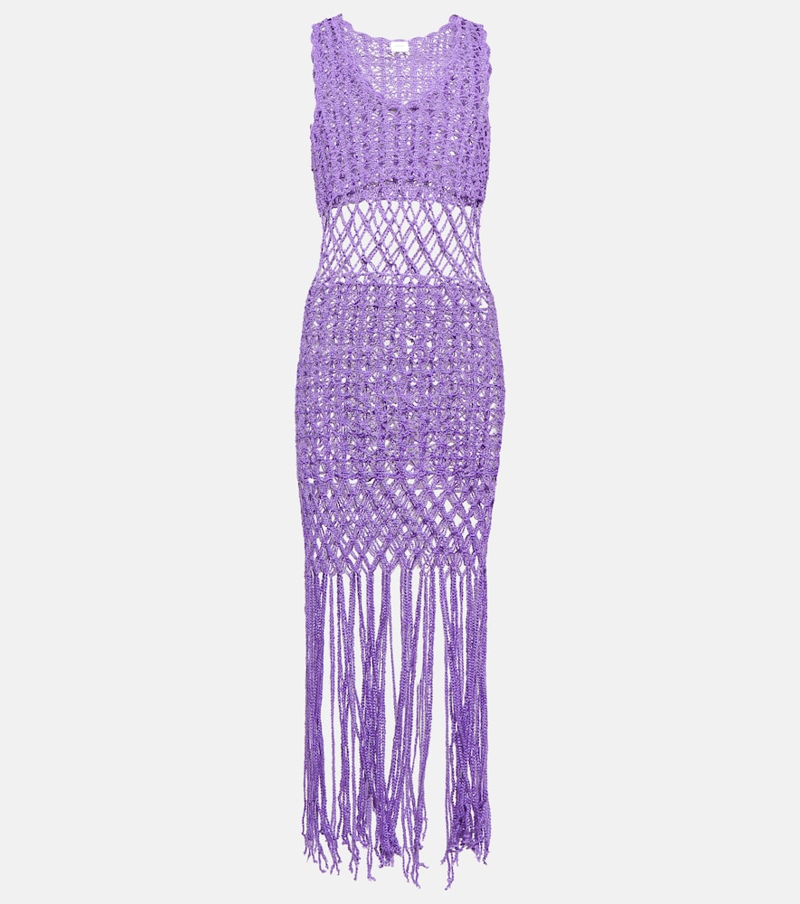 Anna Kosturova Crochet minidress. Anna Kosturova 钩编迷你连衣裙