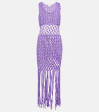 Anna Kosturova Crochet minidress. Anna Kosturova 钩编迷你连衣裙