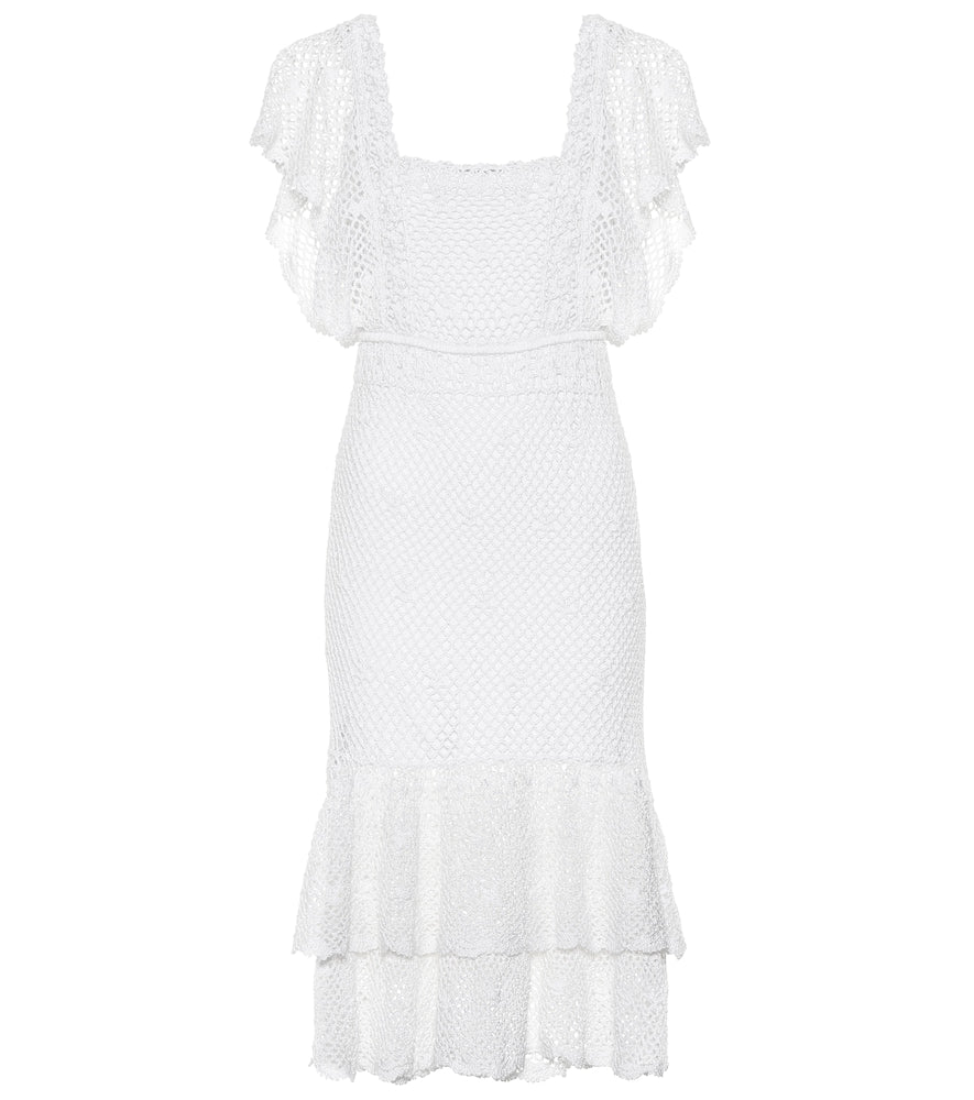 Anna Kosturova Florence crochet cotton dress. Anna Kosturova 佛罗伦萨钩针棉布连衣裙