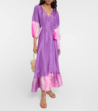 Anna Kosturova Hailey wrap silk midi dress