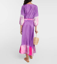 Anna Kosturova Hailey wrap silk midi dress