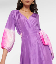 Anna Kosturova Hailey wrap silk midi dress