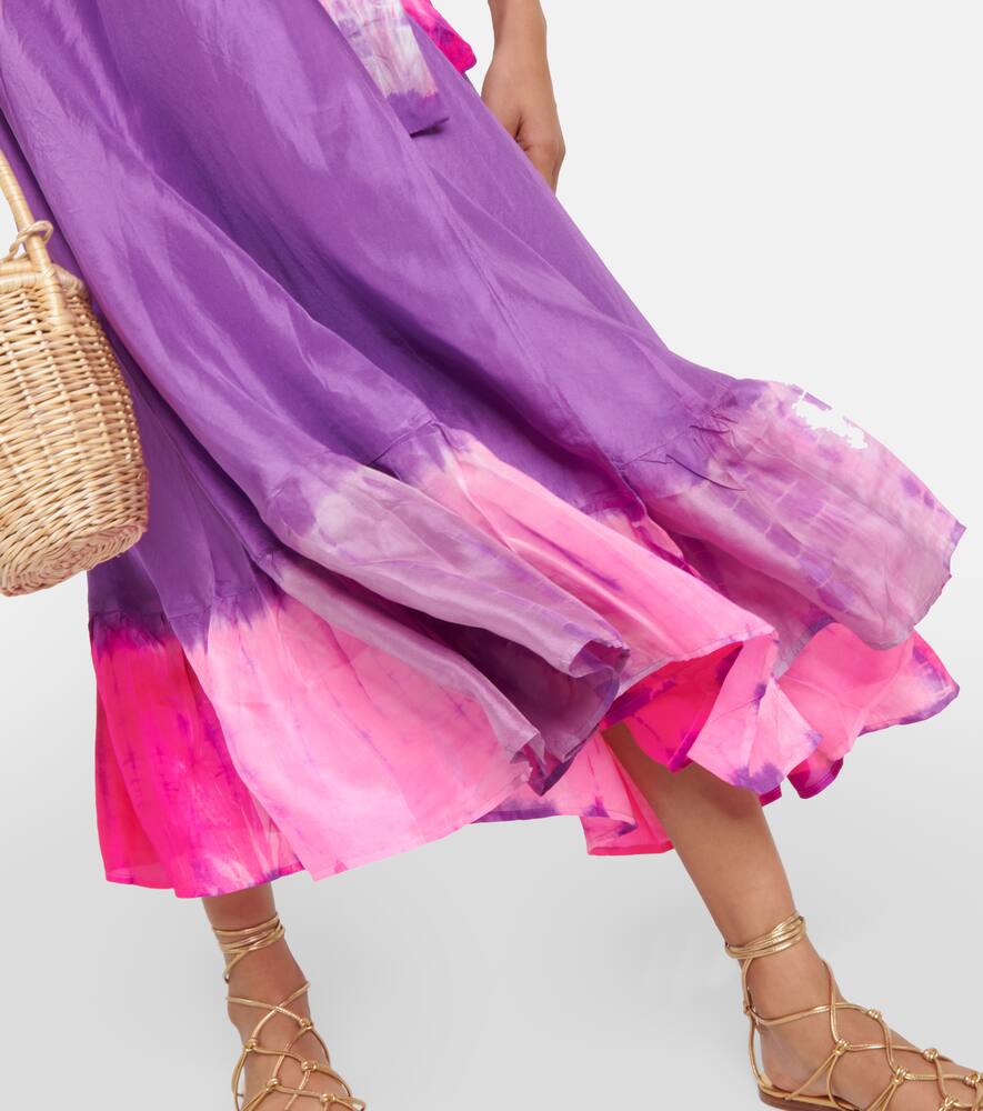 Anna Kosturova Hailey wrap silk midi dress