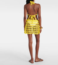 Anna Kosturova Ibiza crochet cotton minidress