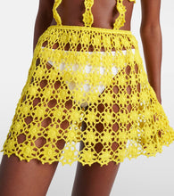 Anna Kosturova Ibiza crochet cotton minidress