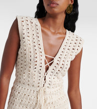 Anna Kosturova Jennifer crochet cotton minidress