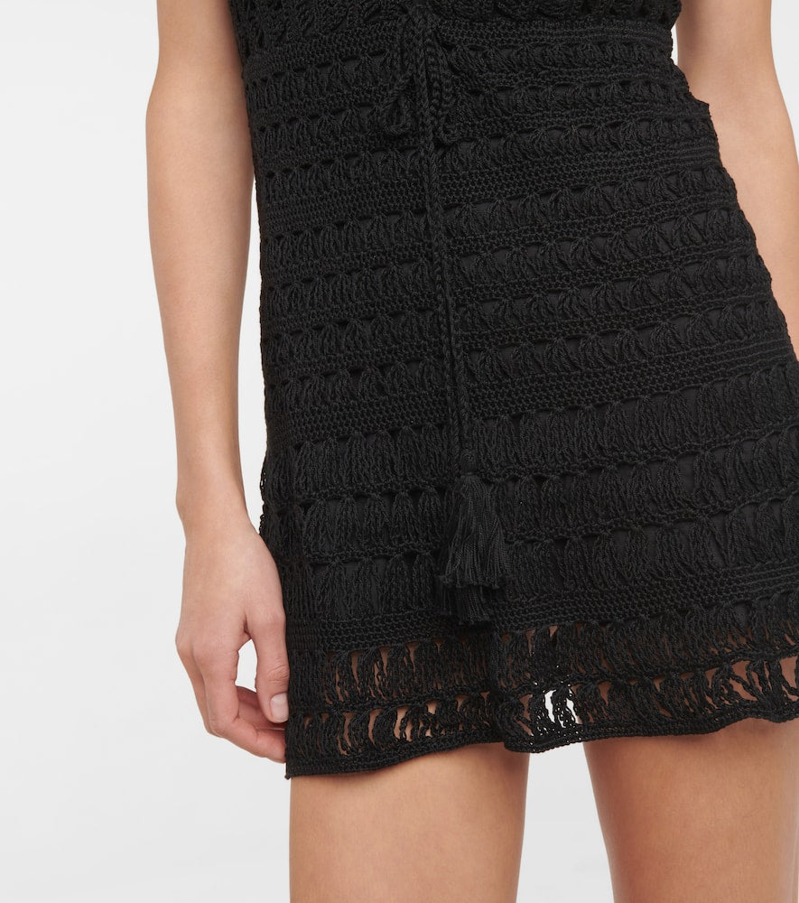 Anna Kosturova Jennifer crochet cotton minidress