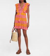 Anna Kosturova Melissa crocheted cotton minidress