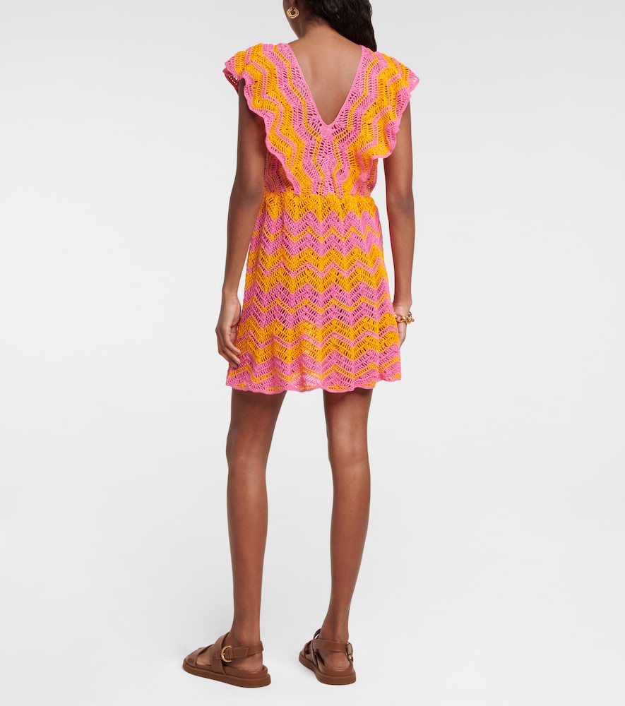 Anna Kosturova Melissa crocheted cotton minidress