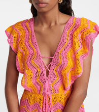 Anna Kosturova Melissa crocheted cotton minidress