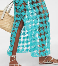 Anna Kosturova Rosette crochet cotton maxi skirt