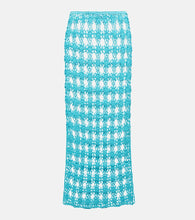 Anna Kosturova Rosette crochet cotton maxi skirt - Anna Kosturova Rosette 钩编棉质超长半身裙