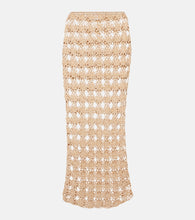 Anna Kosturova Rosette crochet cotton maxi skirt - Anna Kosturova Rosette 钩编棉质超长半身裙