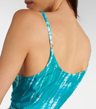 Anna Kosturova Tie-dye silk wrap dress