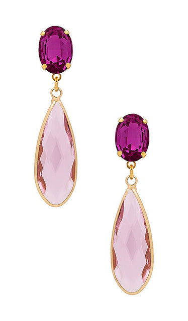 Anton Heunis Drops Earrings in Fuchsia