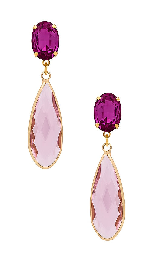 Anton Heunis Drops Earrings in Fuchsia