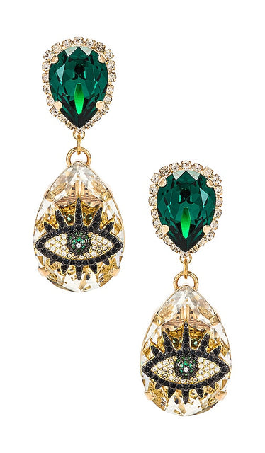 Anton Heunis Evil Eye Drop Earring in Multi