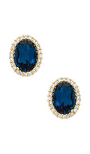 Anton Heunis Oval Studs in Blue