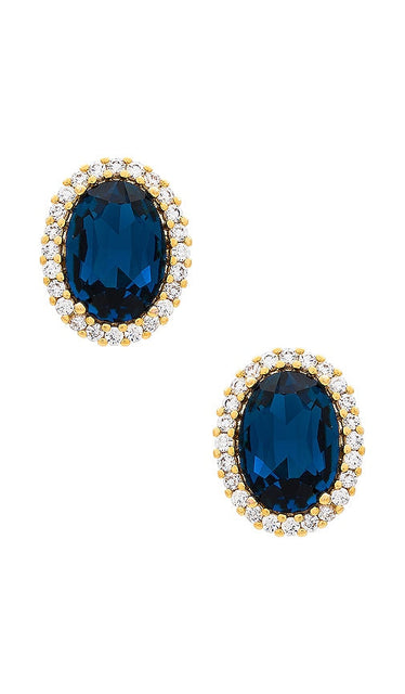 Anton Heunis Oval Studs in Blue