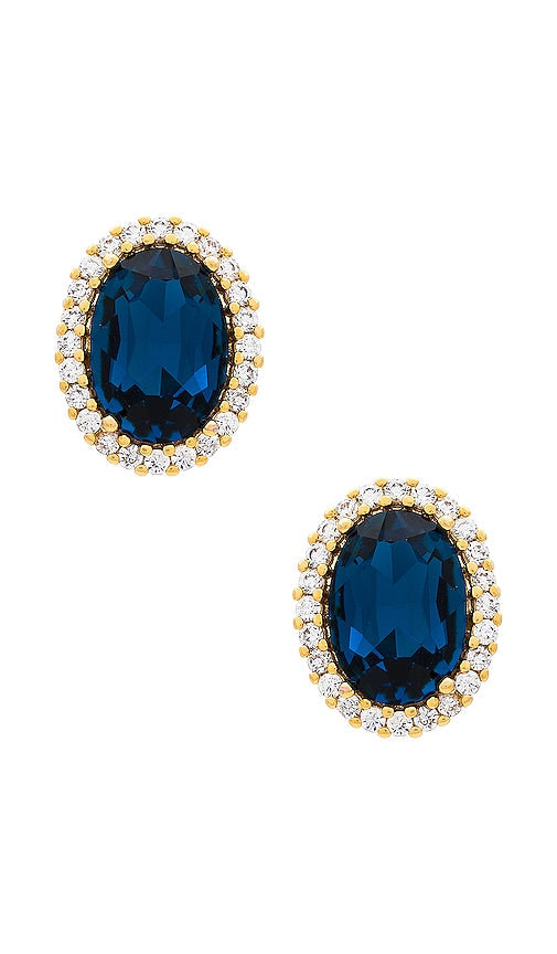Anton Heunis Oval Studs in Blue