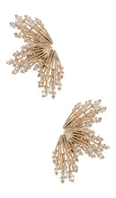 Anton Heunis Sun Rays Earrings in Metallic Gold