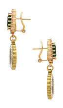 Anton Heunis Virgin Drop Earrings in Green
