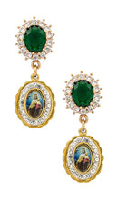 Anton Heunis Virgin Drop Earrings in Green