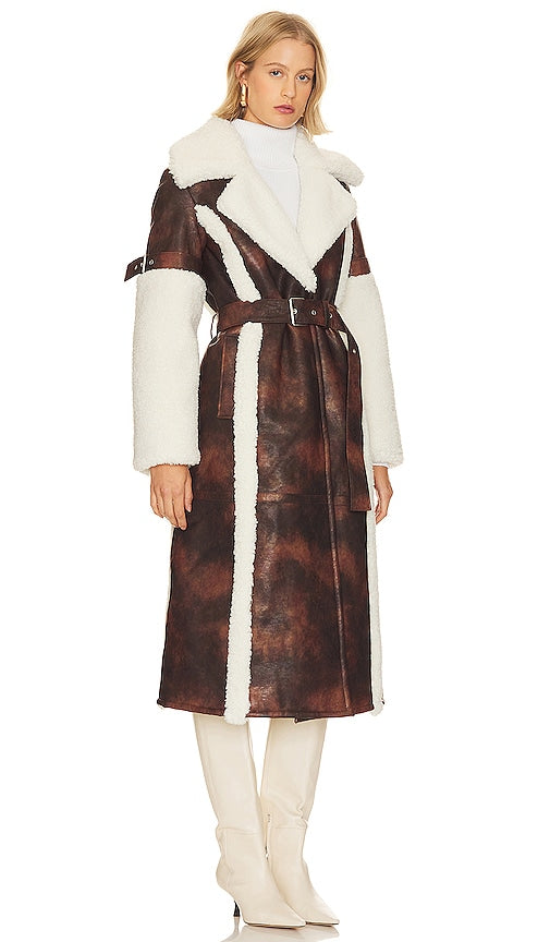 Apparis Raquel Coat in Chocolate