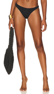 Aquamanile Lotus Flower Bikini Bottom in Black - Bas de bikini fleur de lotus Aquamanile en noir - Aquamanile 黑色莲花比基尼泳裤 - Aquamanile Lotus Flower Bikinihose in Schwarz - Aquamanile Lotus Flower 비키니 하의 블랙 색상 - Slip bikini Aquamanile con fiore di loto in nero