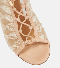 Aquazzura After Dark mesh and lace ankle boots