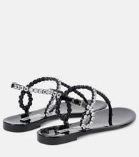 Aquazzura Almost Bare embellished PVC sandals