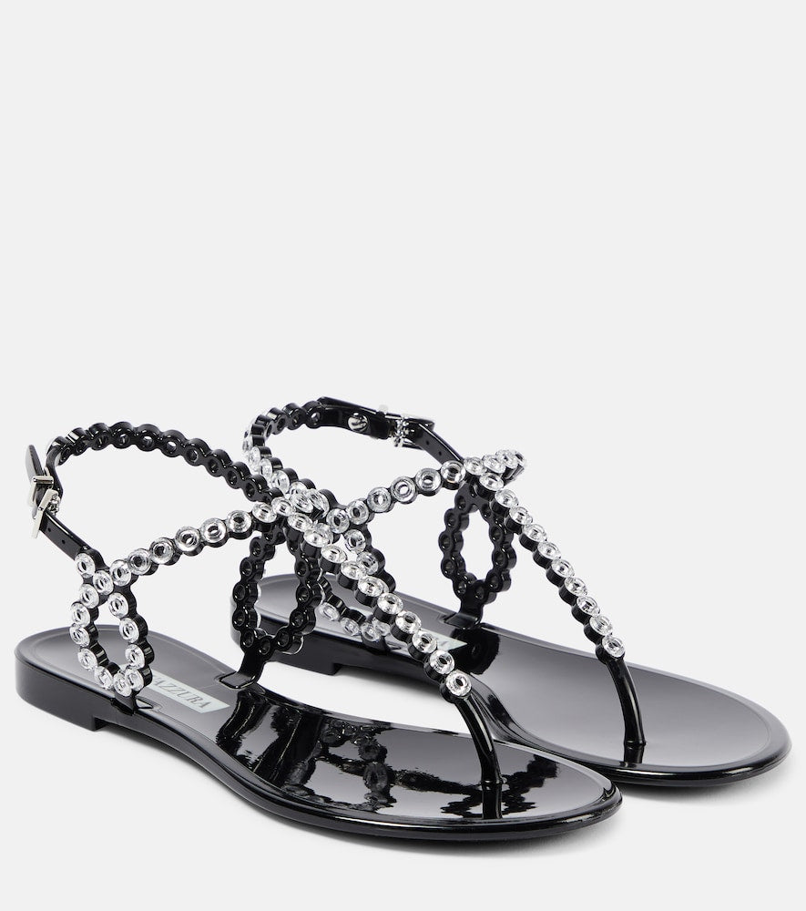 Aquazzura Almost Bare embellished PVC sandals - Aquazzura Almost Bare 缀饰 PVC 凉鞋