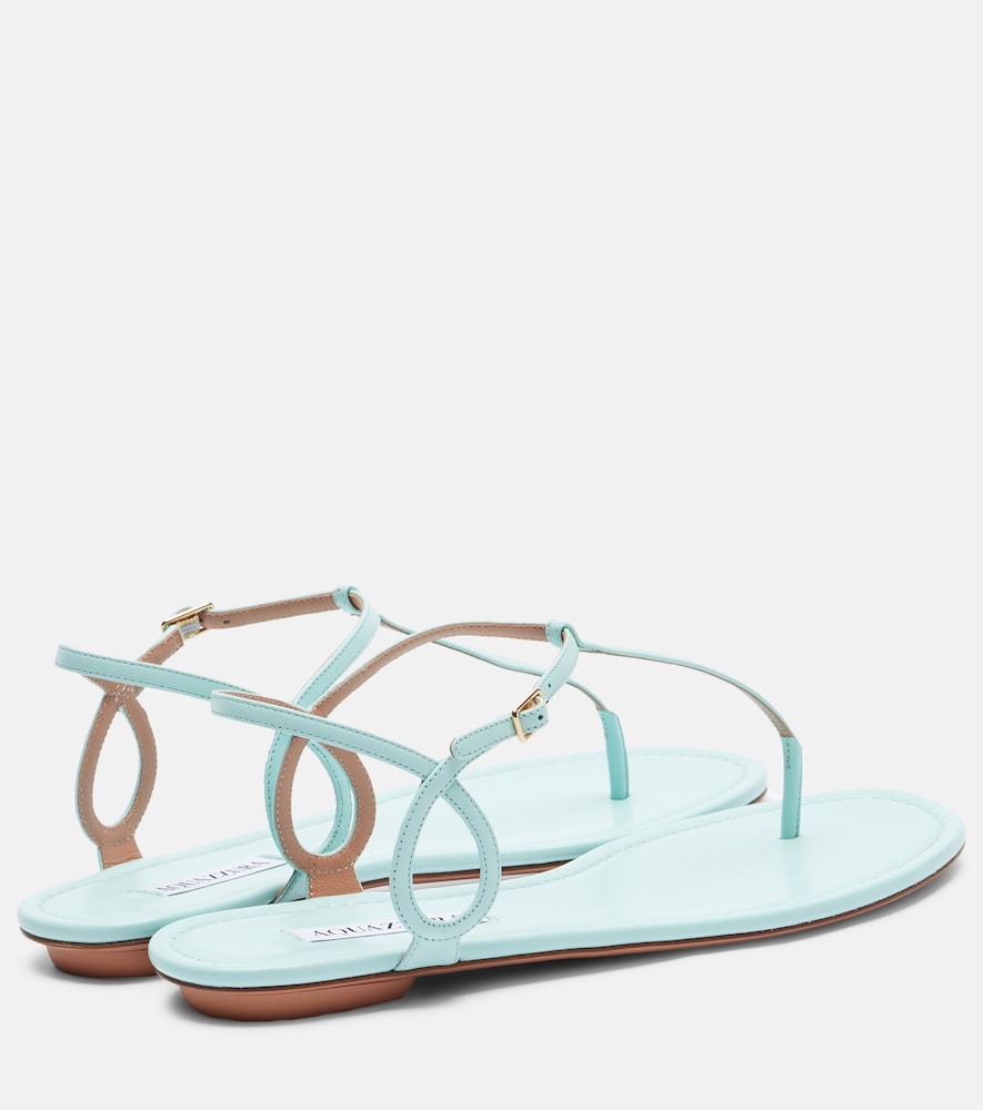 Aquazzura Almost Bare leather thong sandals