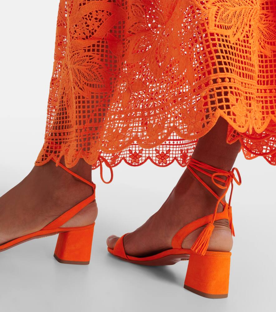 Aquazzura Alu tasseled suede sandals