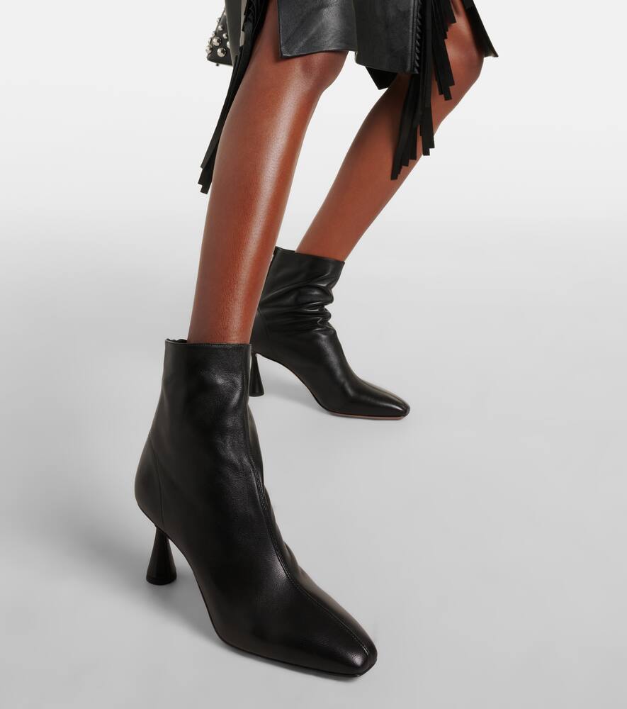 Aquazzura Amore 75 leather ankle boots