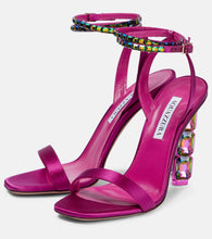 Aquazzura Aura embellished satin sandals
