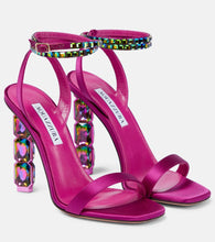 Aquazzura Aura embellished satin sandals