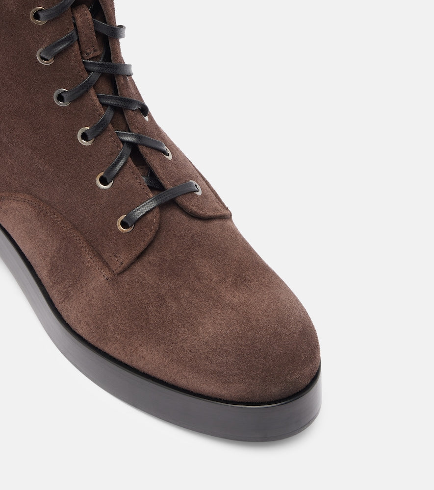 Aquazzura Ben suede combat boots