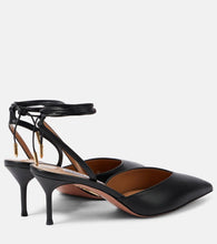 Aquazzura Beyond 65 leather slingback pumps