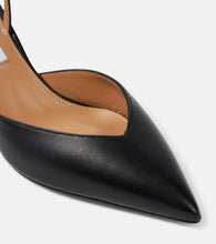 Aquazzura Beyond 65 leather slingback pumps