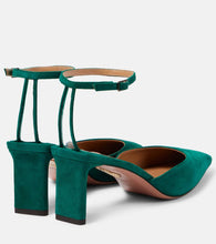Aquazzura Blade 65 suede pumps