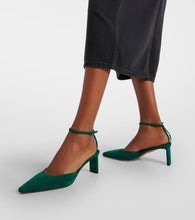 Aquazzura Blade 65 suede pumps