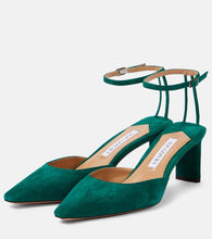 Aquazzura Blade 65 suede pumps