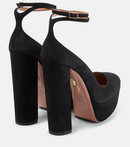 Aquazzura Blake suede platform pumps