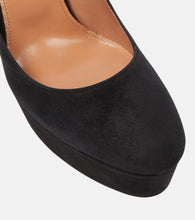 Aquazzura Blake suede platform pumps