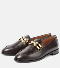 Aquazzura Brandi leather loafers