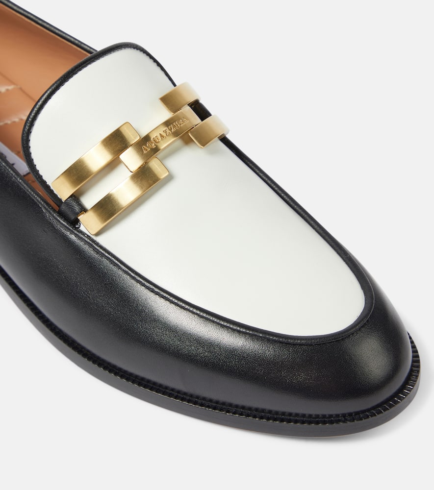 Aquazzura Brandi leather loafers