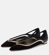 Aquazzura Cinemax suede ballet flats