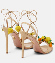 Aquazzura Citrus Punch 105 raffia sandals