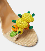 Aquazzura Citrus Punch 105 raffia sandals